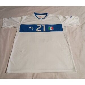 Andrea Pirlo #21 Jersey Football Italy 2012 National Te Soccer Team Size M